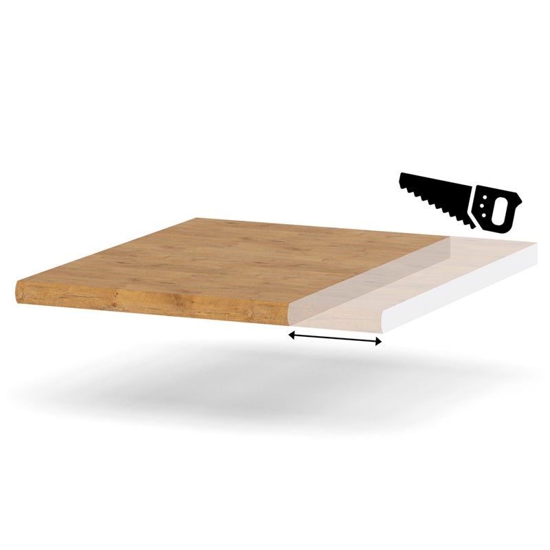 HURTOWNIA-MEBLI Blat kuchenny laminowany blande dąb lancelot drewniany 30-39cm na wymiar