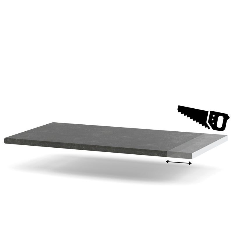 HURTOWNIA-MEBLI Blat kuchenny trwały laminowany blande metalic ciemny 70-79cm na wymiar