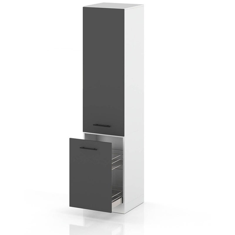 Słupek kuchenny stojący modułowy 50cm szafka cargo s50 spremium szary mat