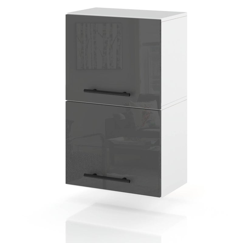 Szafka kuchenna wisząca klapowa modułowa 40cm spremium szary połysk