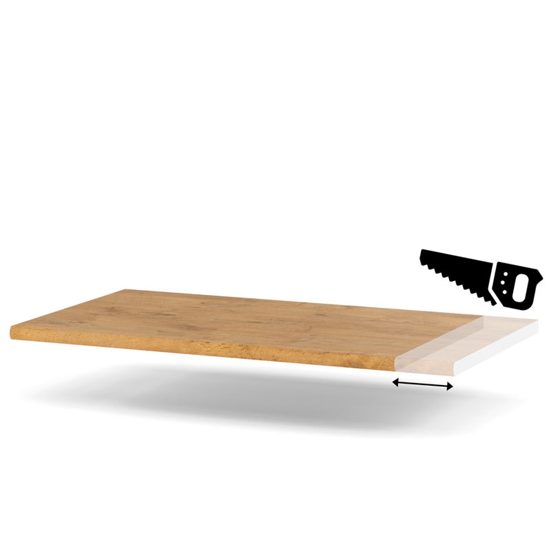 HURTOWNIA-MEBLI Blat kuchenny laminowany blande dąb lancelot drewniany 70-79cm na wymiar