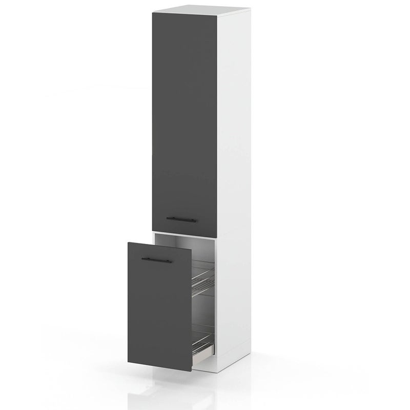 Słupek kuchenny stojący modułowy 40cm szafka cargo s40 spremium szary mat
