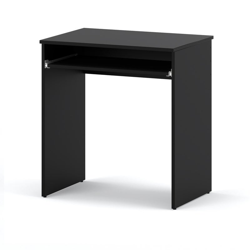 Biurko małe czarne mat 68cm komputerowe szkolne nowoczesne loft klawiatura