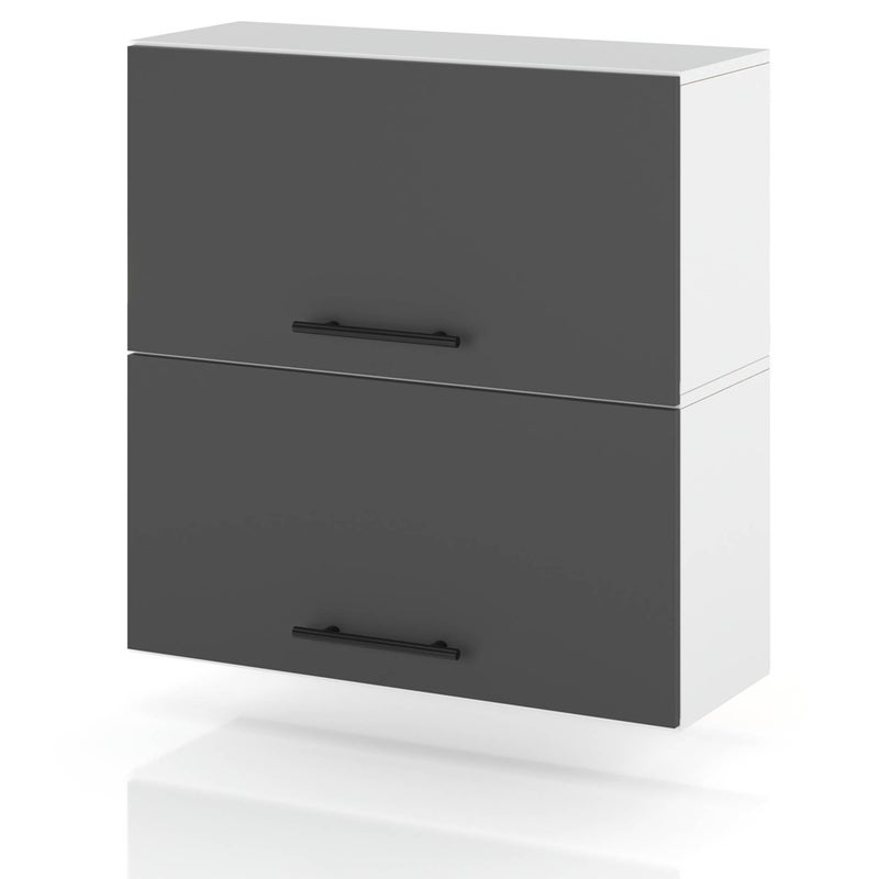 Szafka kuchenna wisząca klapowa modułowa z uchwytami 60cm spremium szary