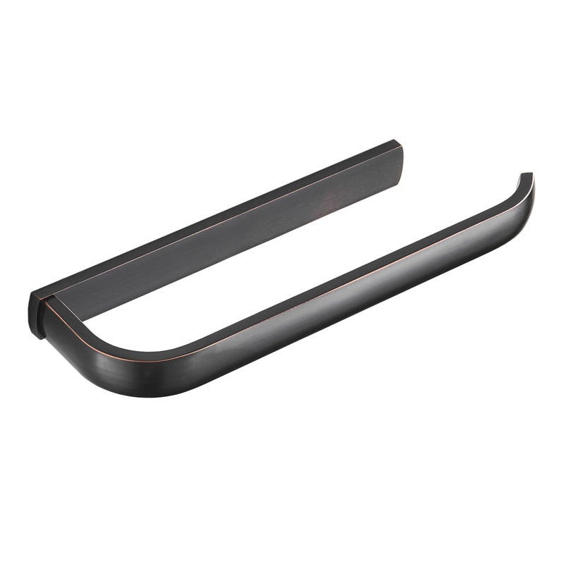 Wieszak na ręczniki montowany na ścianie, odpowiedni do łazienki, kuchni, biura itp., 290 x 88 x 26 mm (czarny)