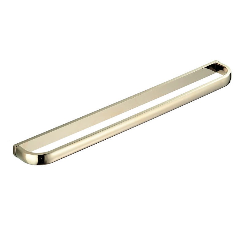 Wieszak na ręczniki mosiężny, pojedynczy, do łazienki i kuchni, 57 cm (złoty)