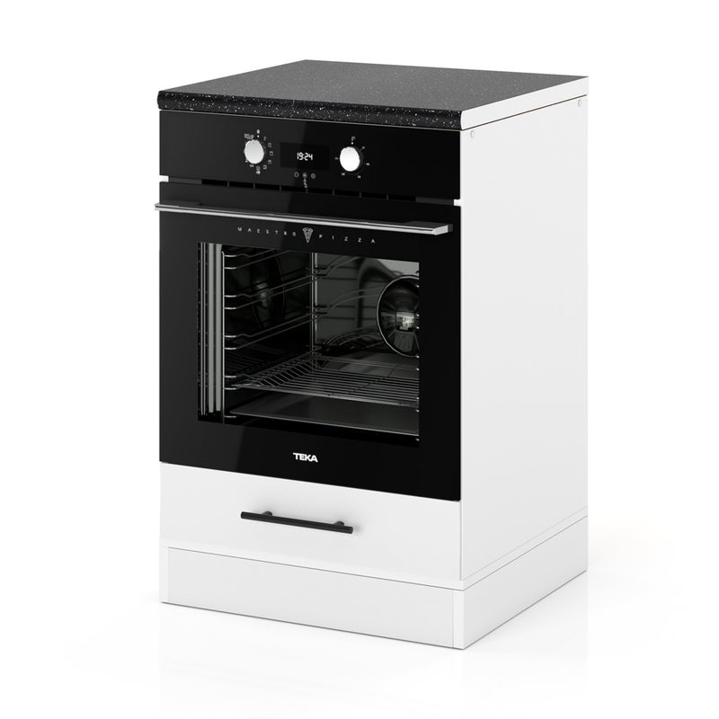 Szafka kuchenna stojąca z blatem pod piekarnik 60cm spremium biały mat
