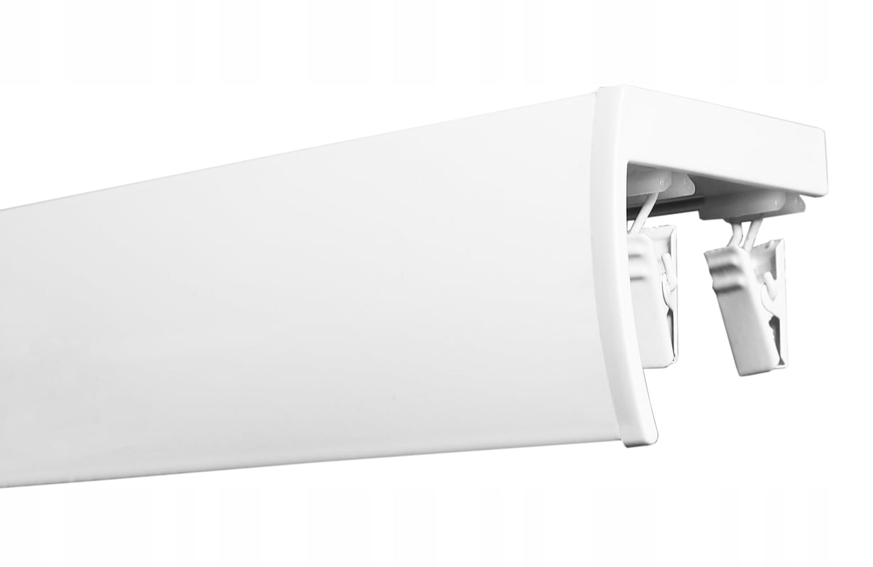 Karnisz Sufitowy Aluminiowy DUO Podwójny z Maskownicą 290 cm