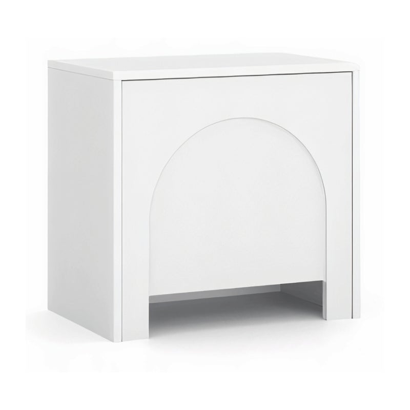 Szafka Nocna Biała Stolik Komoda Do Sypialni Stojąca ANSA Mat Loft