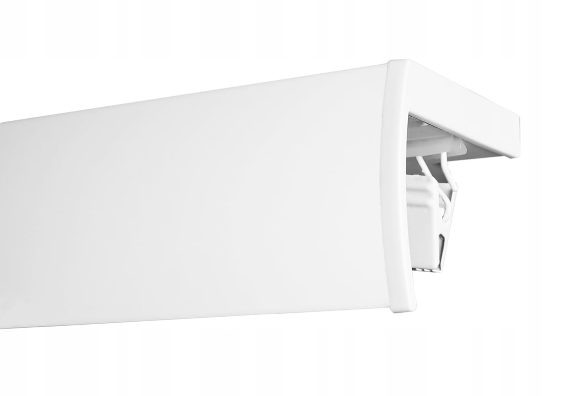 Karnisz Sufitowy Aluminiowy DUO Pojedynczy z Maskownicą 410 cm
