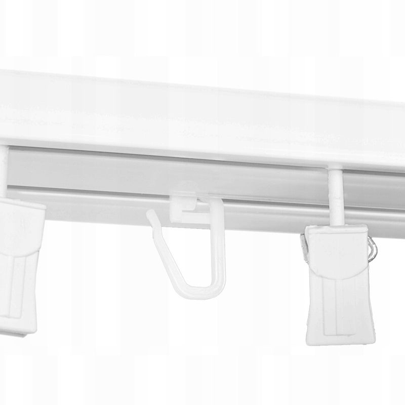 Karnisz SZYNA SUFITOWA PCV II-torowa KPL 270 cm
