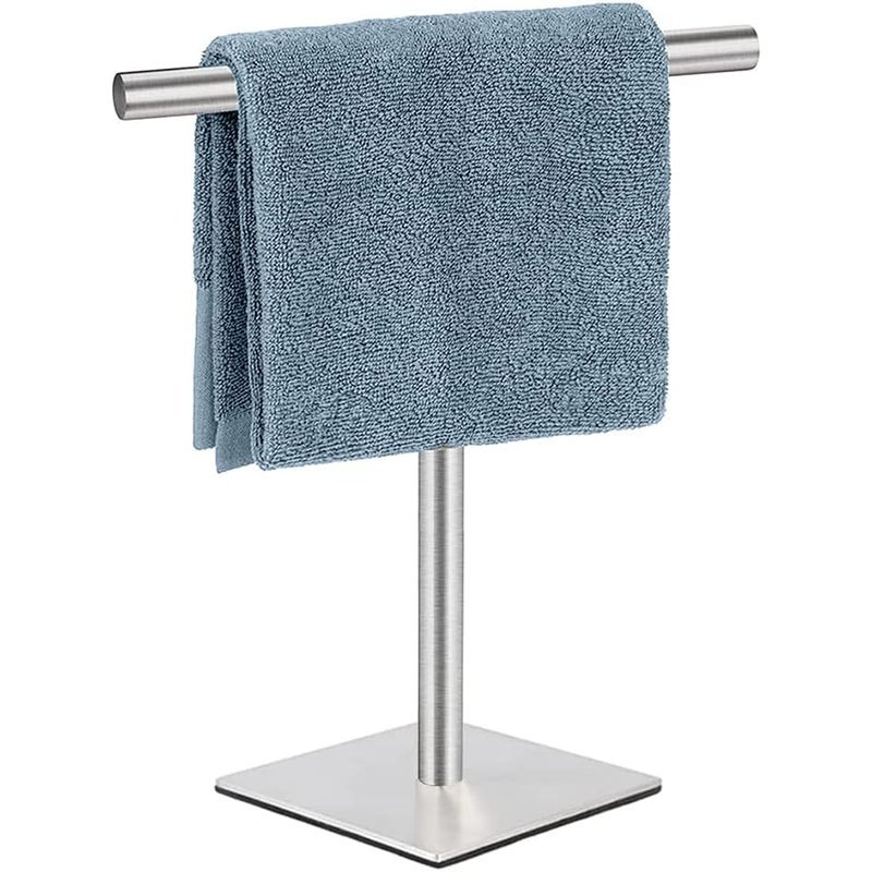 Wieszak na ręczniki w kształcie litery T, szczotkowana stal nierdzewna 304, wieszak na ręczniki do łazienki, kuchni, toaletki