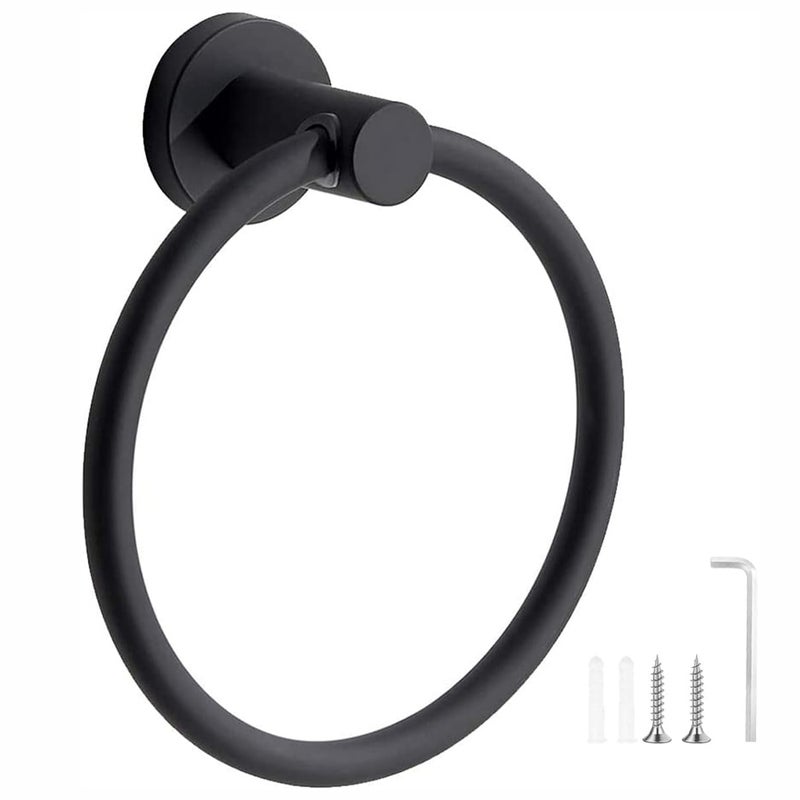 Wieszak na ręczniki, okrągły wieszak na ręczniki, wieszak łazienkowy ze stali nierdzewnej, wieszak na ręczniki do łazienki, kuchni, montowany na ścia