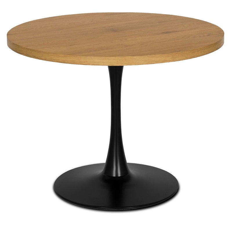 Stół Okrągły Do Salonu Jadalni Kuchni Loftowy Kuchenny Dąb Złoty LINO Ø100