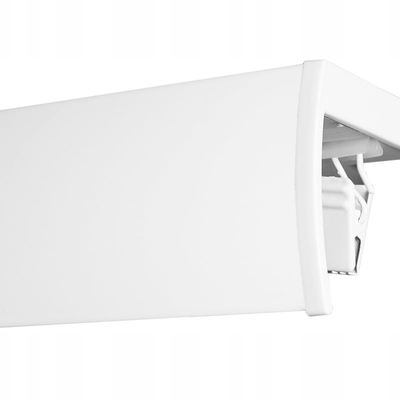 Karnisz Sufitowy Aluminiowy DUO Pojedynczy z Maskownicą 450 cm