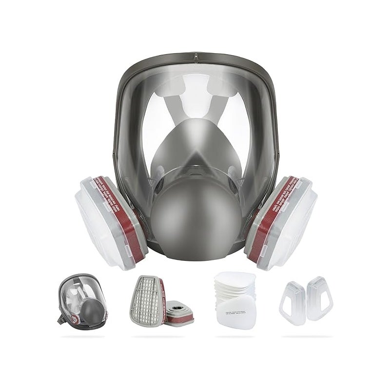 Wielokrotnego użytku respirator pełnotwarzowy, maska pełnotwarzowa z podwójnym filtrem