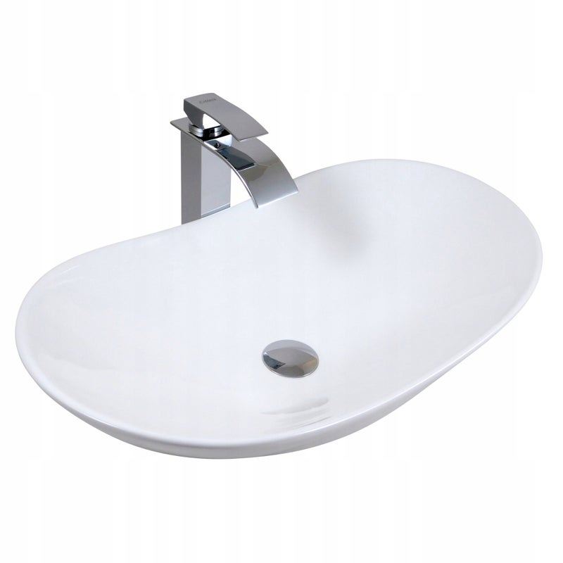 Umywalka nablatowa Estiva FABA White biała 60,5x30x16 cm