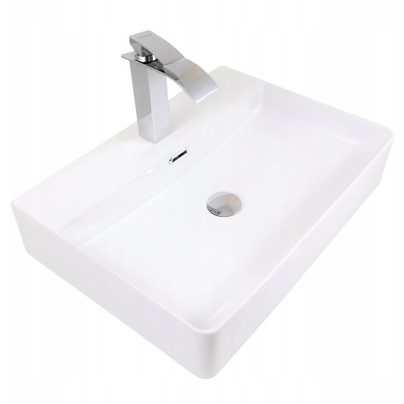 Umywalka nablatowa Estiva SANDA White biała 60x42x13 cm