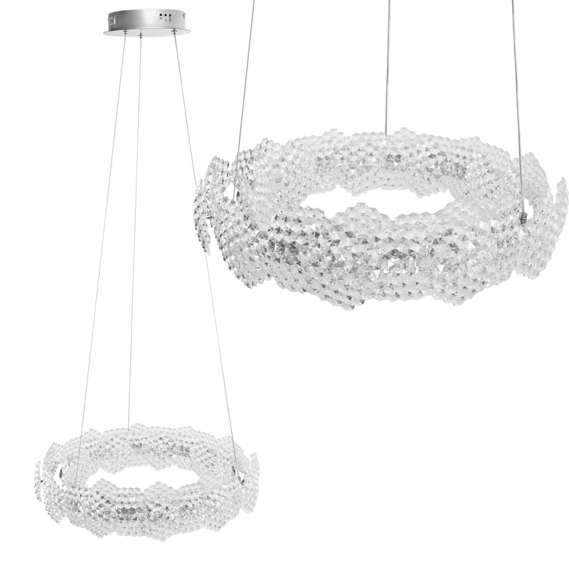 Lampa Sufitowa Wisząca Led Toolight Ms016-Cp Chrom 47Cm