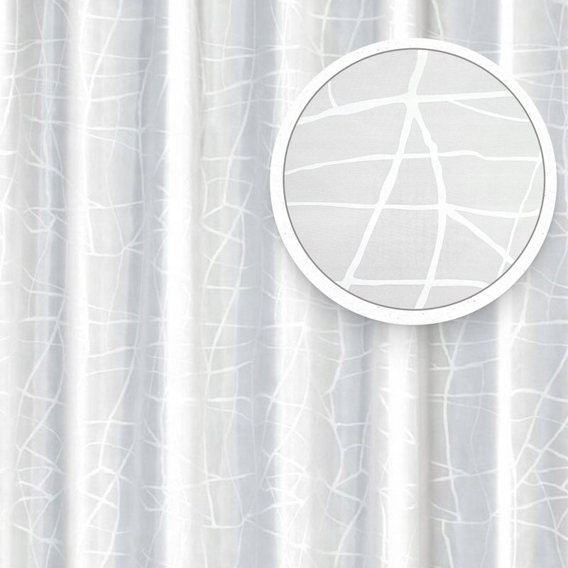 Zasłona prysznicowa Estiva tekstylna 180x200 wzór MARBLE