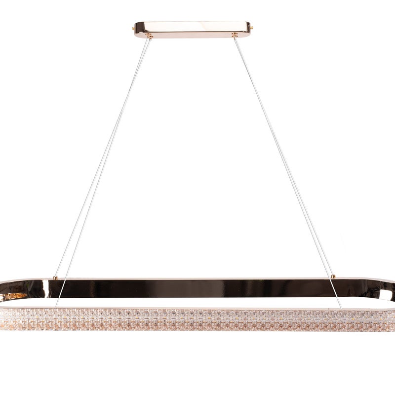 Lampa Sufitowa Wisząca Led Toolight App1751-Cp Złoty 90Cm