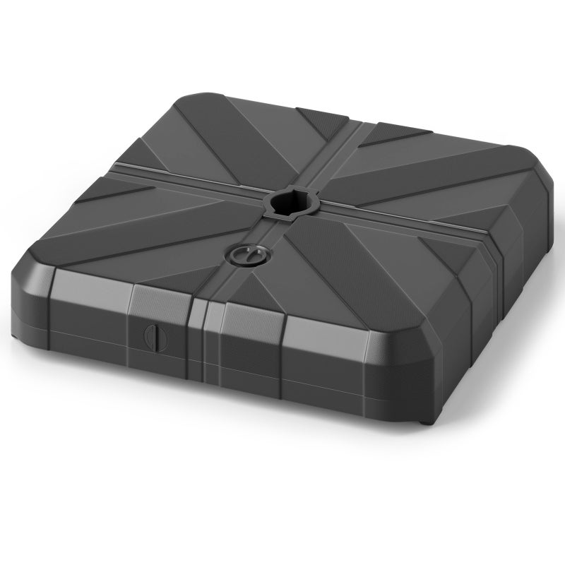 Stojak na parasole przeciwsłoneczne, 45 l/60 kg, napełniany wodą lub piaskiem, stojak na parasole o średnicy 38/48 mm, stojak na parasol