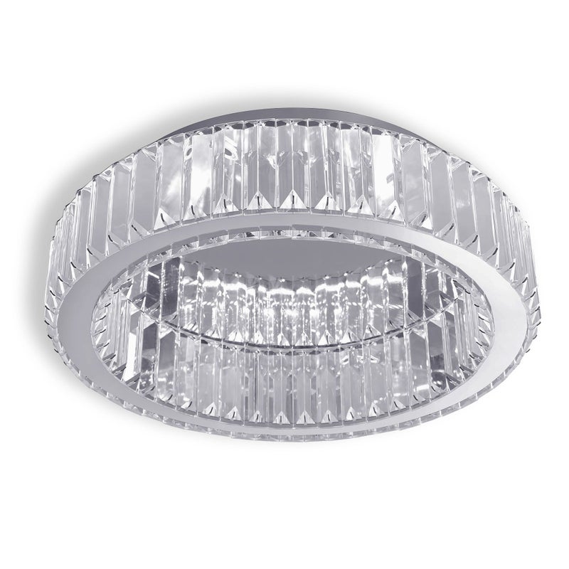 Lampa Sufitowa Kryształowa Toolight App1742-C 40Cm Chrom 40Cm