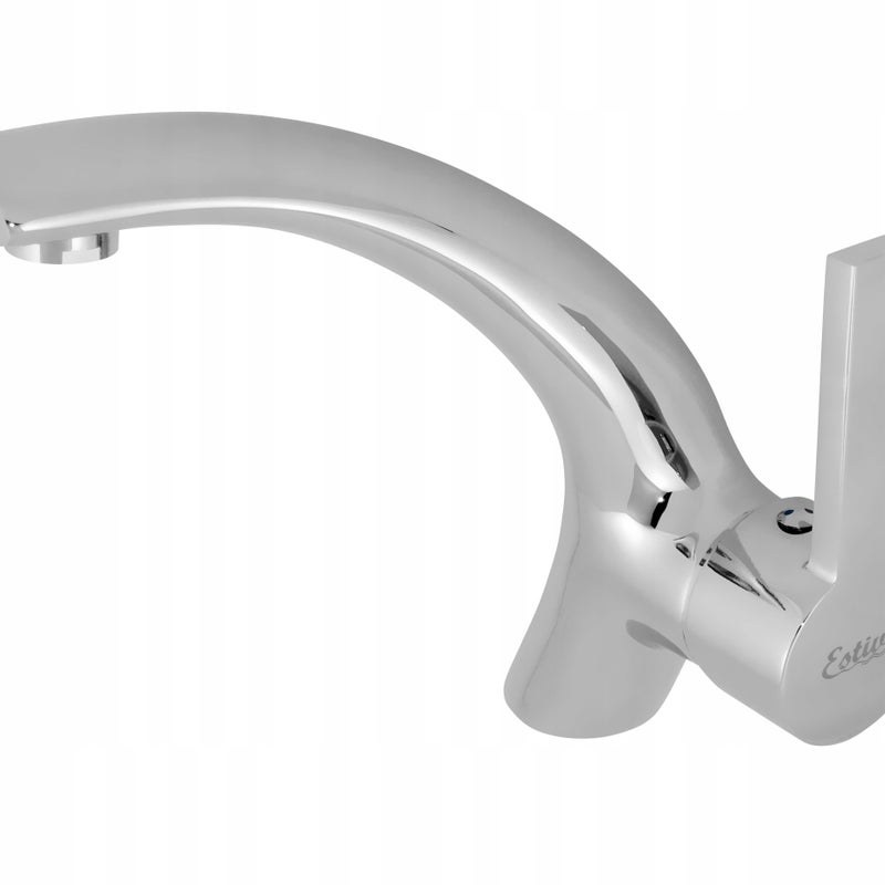 Bateria umywalkowa Estiva PIEGATO Chrome srebrna