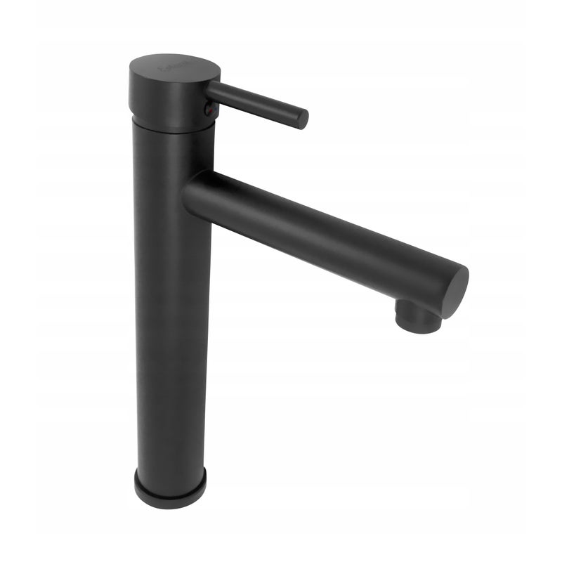 Bateria umywalkowa Estiva SIMA 30 Black czarna 30 cm
