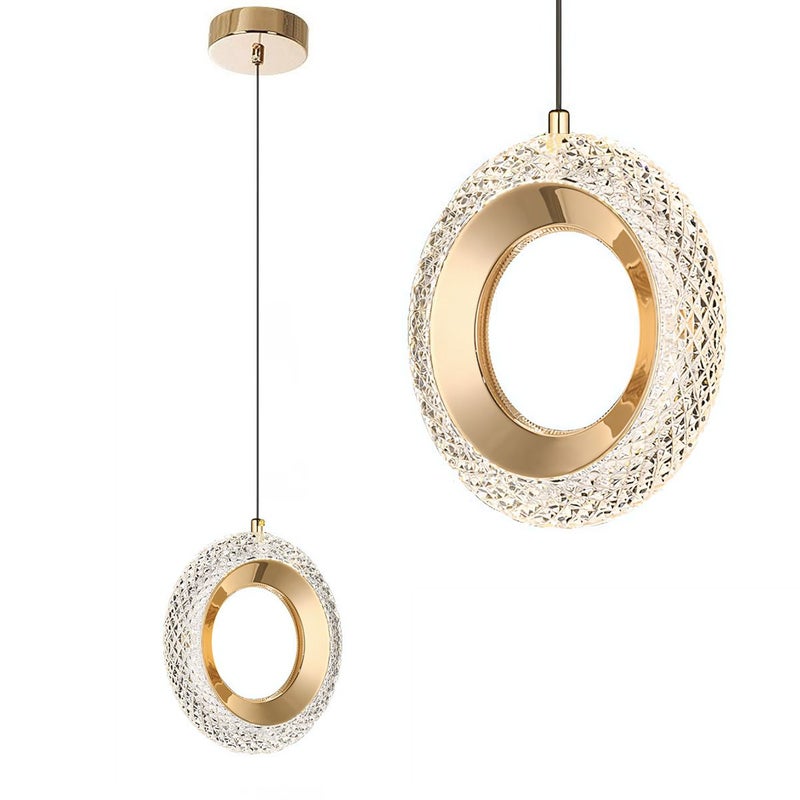 Lampa Sufitowa Wisząca Kryształowa Led Toolight Led G119-1Cp Złoty