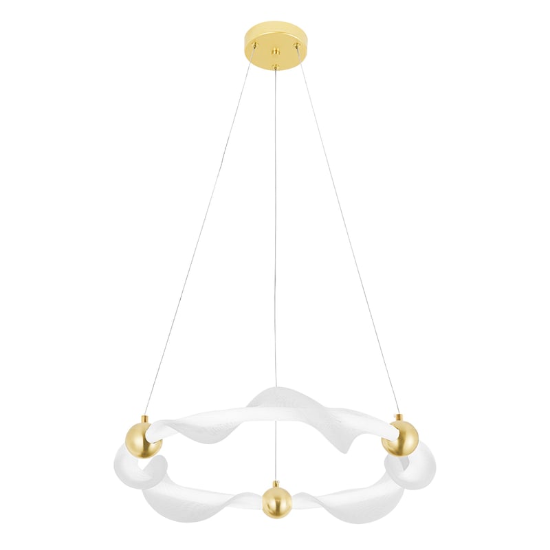 Lampa Sufitowa Wisząca Led Toolight Led G010-Cp Biały Złoty