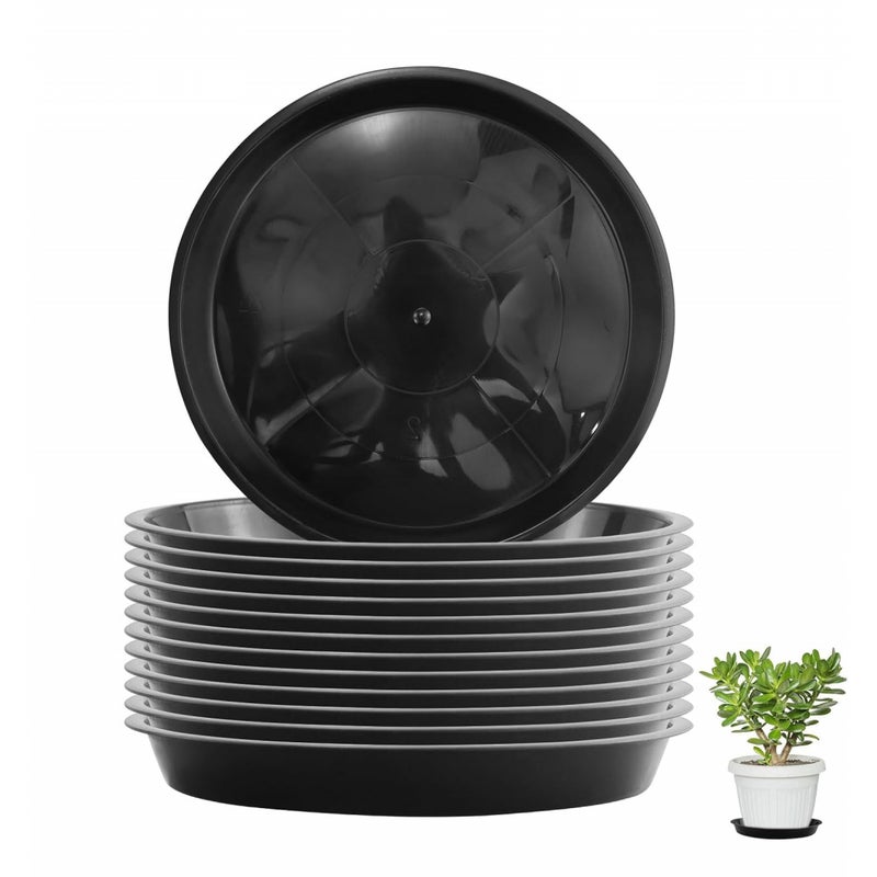 12 sztuk podstawek pod doniczki plastikowe podstawki pod doniczki do kwiatów (24 cm) do roślin doniczkowych i ogrodowych