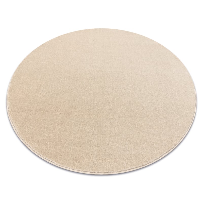 Dywan koło SEDUCTION krem 34 miękka, wytrzymała, do sypialni, do hotelu koło 133 cm