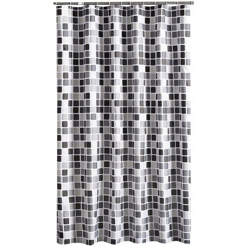 szt. zasłona prysznicowa 200x240 cm (szer. x wys.), antypleśniowa, antybakteryjna, wodoodporna, miękka tkanina poliestrowa