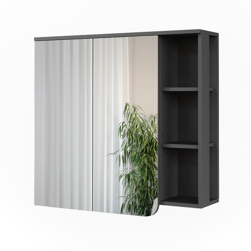 Vicco Szafka z lustrem Karen, Antracyt/biały, 80 x 75 cm