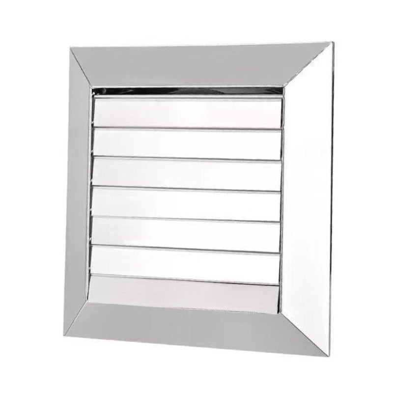 Wylot powietrza, wentylator wyciągowy kuchenny lub łazienkowy, montowany na ścianie, z ruchomą żaluzją (nadaje się do otworu o średnicy 150 mm)