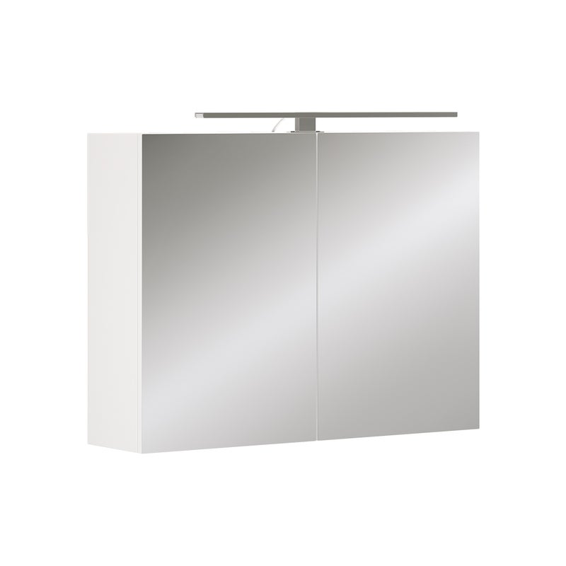Vicco Szafka łazienkowa z lustrem Lavio, Biały, 80 x 60 cm z oświetleniem LED