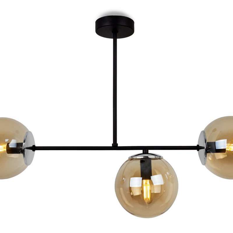 Lampa sufitowa wisząca elegance 3xE14 klosz okrągły srebrny Light Home LH