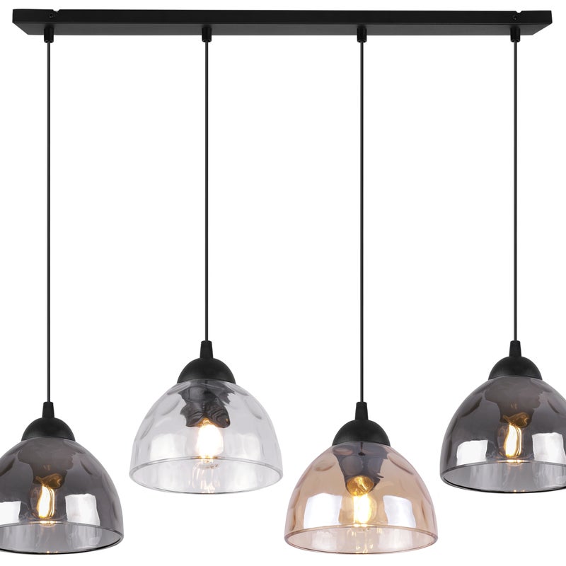 Lampa sufitowa wisząca Venice modern 4xE27 klosz półokrągły różnokolorowy Light Home LH