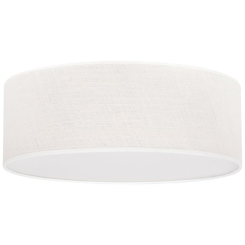 Lampa sufitowa wisząca Juta klasyczna 1xE27 abażur okrągły 40cm plexi biała Light Home LH