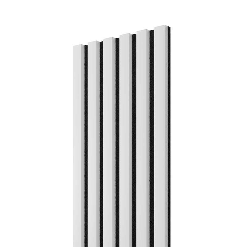 Lamele na czarnym filcu LAMELE3D - Biały Mat