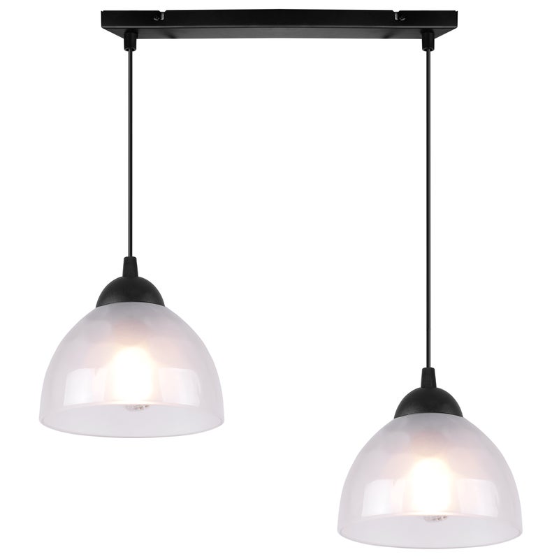 Lampa sufitowa wisząca Venice modern 2xE27 klosz półokrągły biały Light Home LH