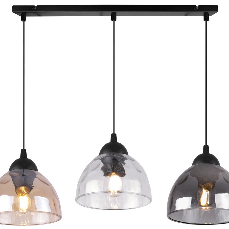 Lampa sufitowa wisząca Venice modern 3xE27 klosz półokrągły weilokolorowy Light Home LH