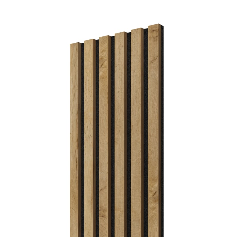 Lamele na czarnym filcu LAMELE3D - Dąb Wotan