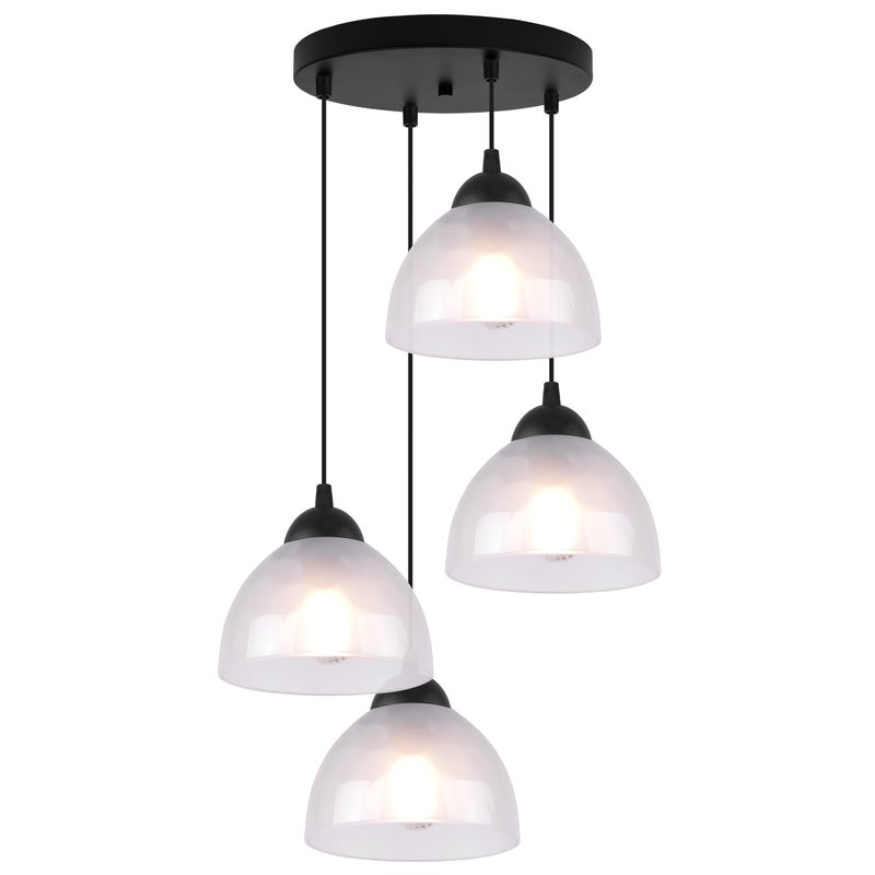 Lampa sufitowa wisząca Venice classic 4xE27 klosz półokrągły biały Light Home LH