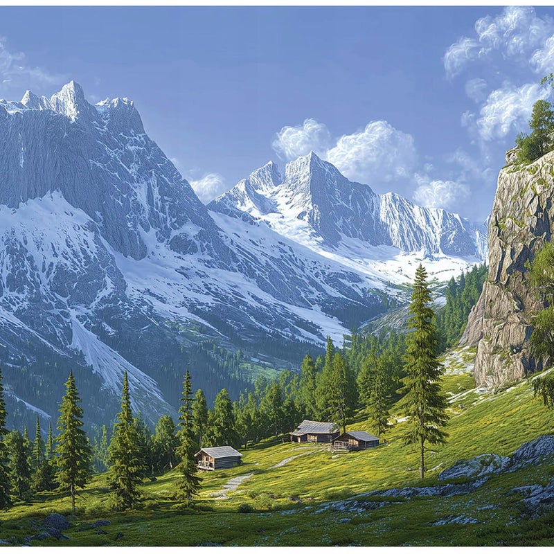 FOTOTAPETA GÓRY 3D NATURA KRAJOBRAZ NA ŚCIANĘ SYPIALNIA SALON 400x280