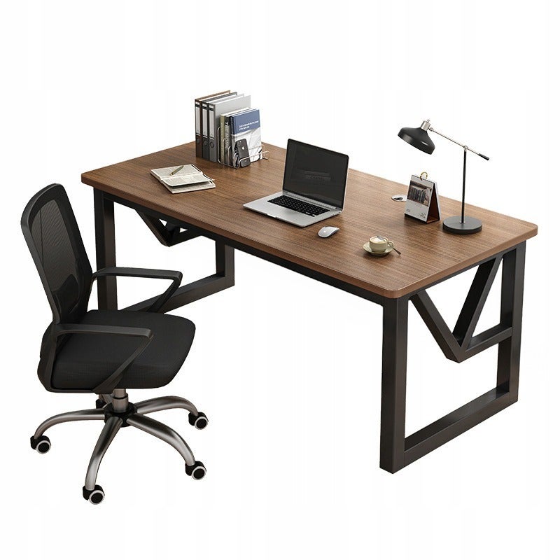 Biurko komputerowe nowoczesne ciemny buk loft 120 cm