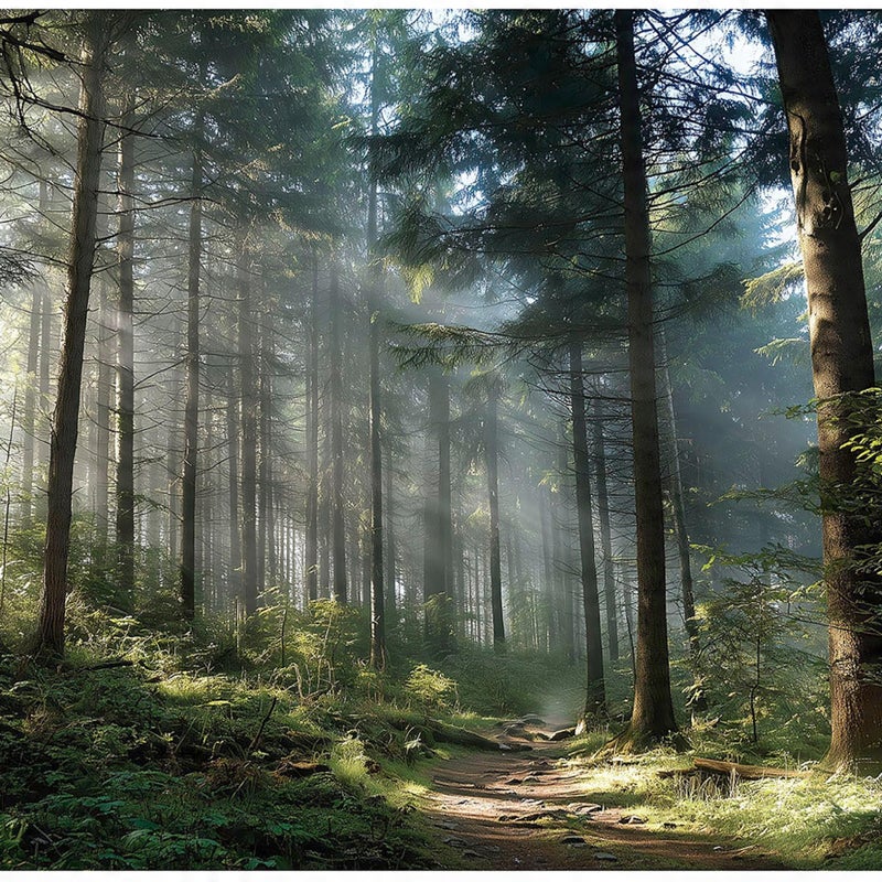 FOTOTAPETA LAS 3D DRZEWA NATURA KRAJOBRAZ NA ŚCIANĘ SYPIALNIA SALON 400x280