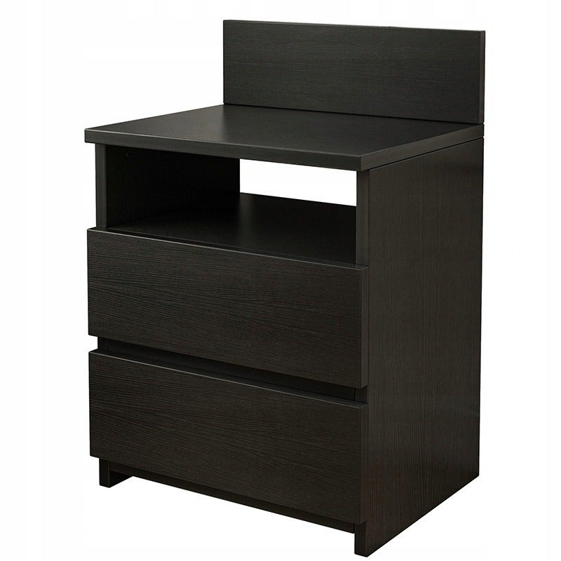 Szafka nocna czarna nowoczesna loft 40cm