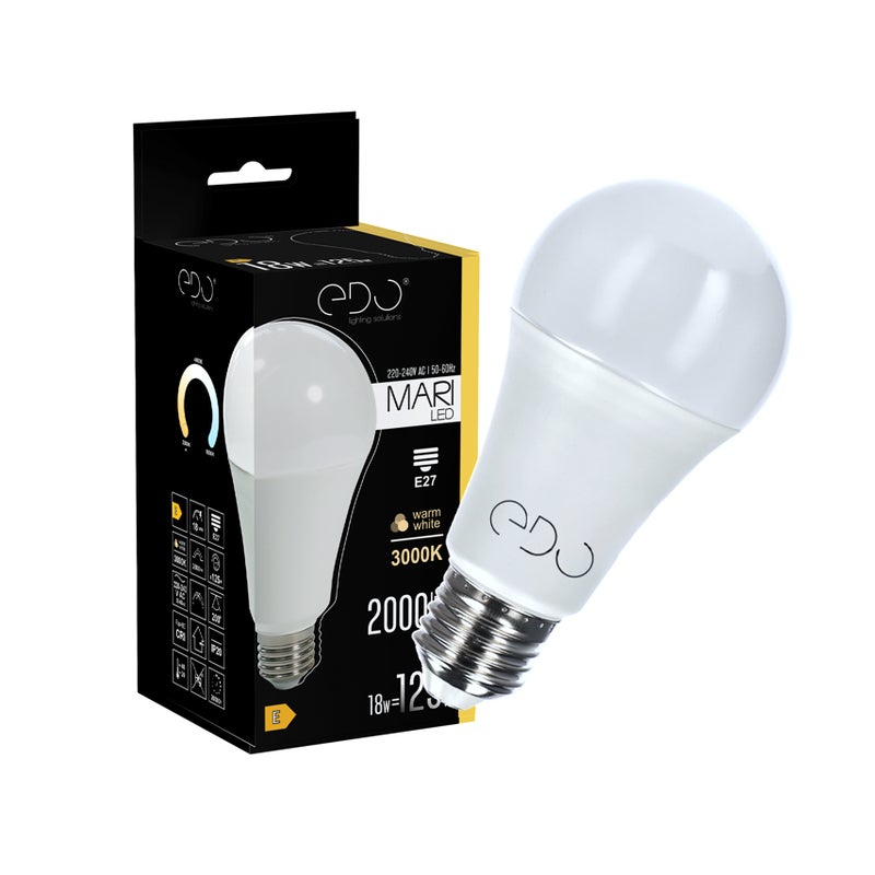 Żarówka Edo Mari B LED E27 18W 3000K ciepła WW 2000lm EDO777506